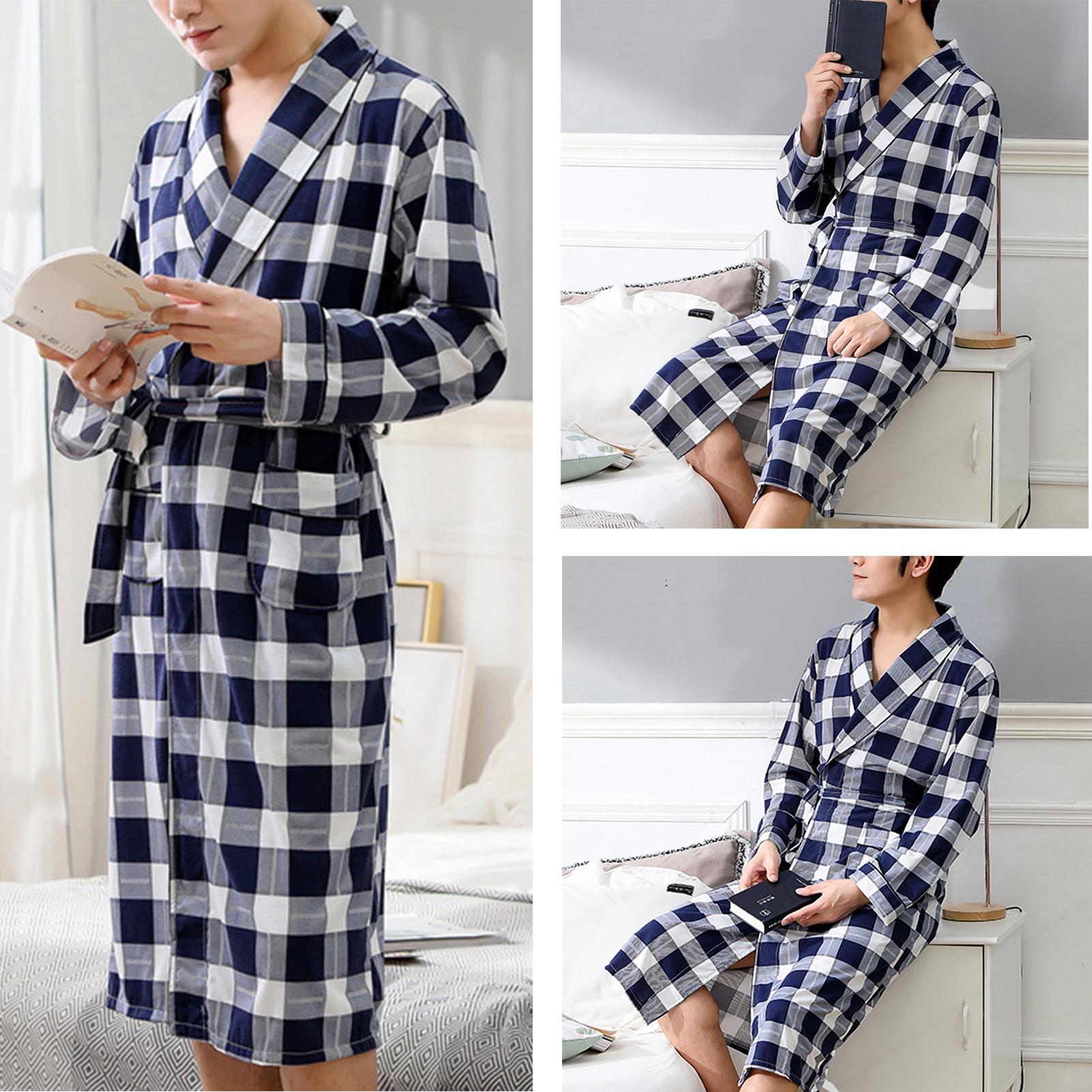 Albornoz kimono de manga larga para hombre, ropa d... – Vicedeal