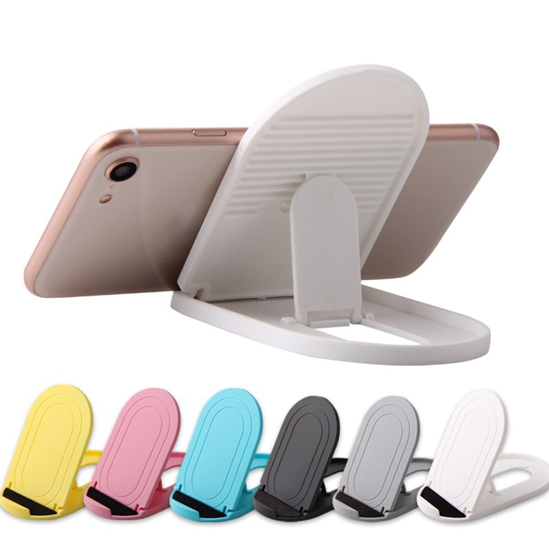 Soporte plegable para teléfono móvil, alfombrilla antideslizante de escritorio para tableta, para IPhone, Samsung, teléfono inteligente, 6 colores