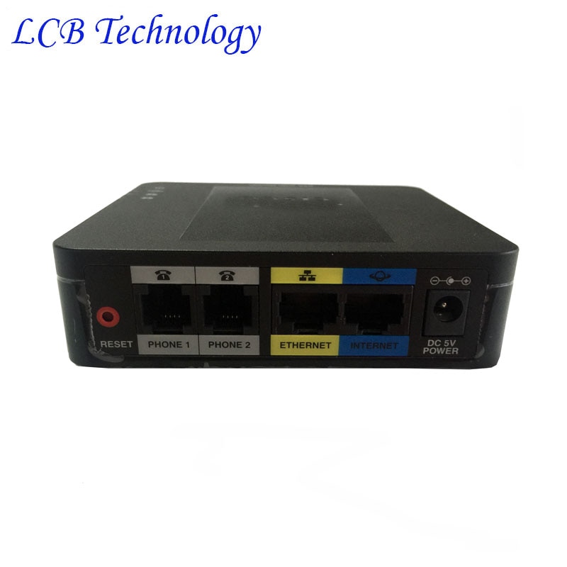 Unlocked Linksys SPA122 2 FXS Lan WLAN ATA Voip Phone Voice Adapter SIP Voip ATA with Router Telephone Adapter