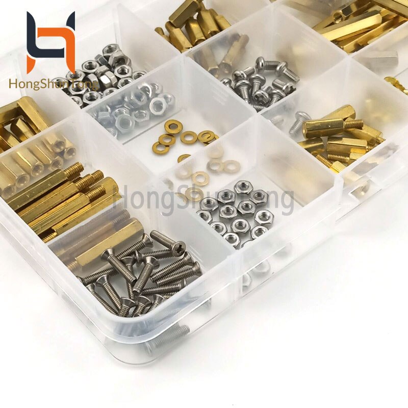 210 Stks/set Schroeven Kits Koper/Hex Stud Afstandhouders Schroef Noten Geschikt Voor Alle Soorten/Raspberry Pi 4 model B/3B +/3B Project