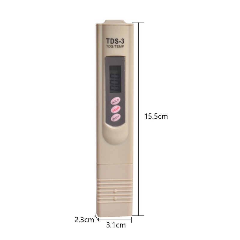 Water Quality Tester Digitale LCD Water Testen PenTDS Meter Tester 0-9990 PPM TempMeasuringPortableDetection Pen