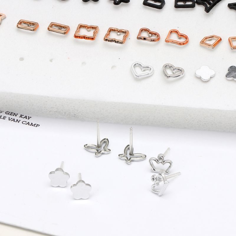 100 paar verschillende stijlen polymeer klei hypoallergeen kinderen oorbellen partij verjaardagsfeestje kerst prinses