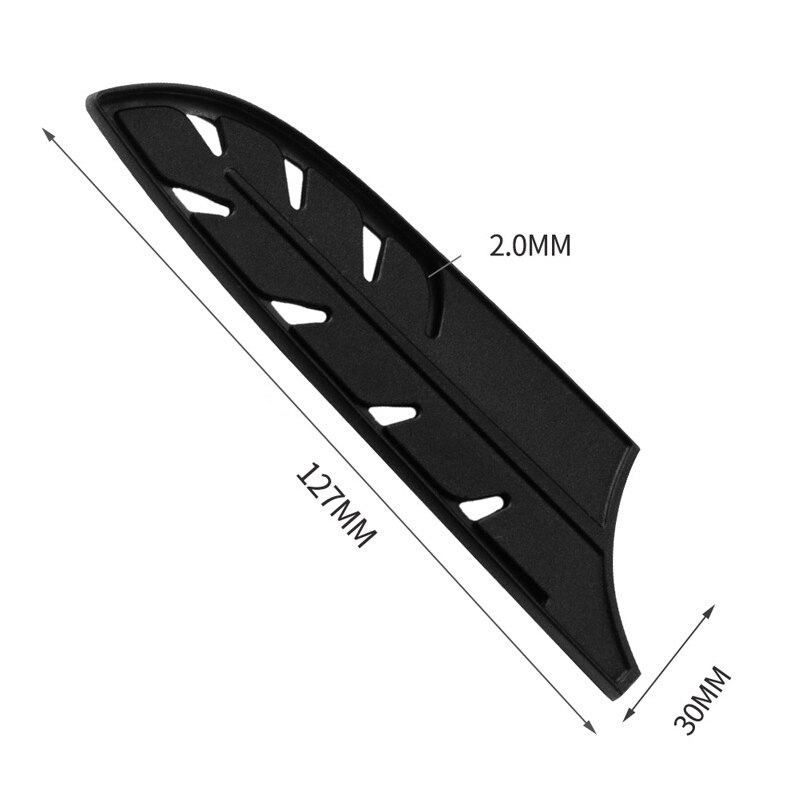 Protector de borde de cuchillo, cubierta de plástico negro para Cuchillo de acero inoxidable de 8 "8" 7 "5" 5 "3,5", cubiertas de hoja de cuchilla de gama alta: 5