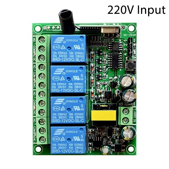 ALARMEST smart home 4CH relay output for control small home appliances for G90B wifi alarm house security systems: 220V relay x1