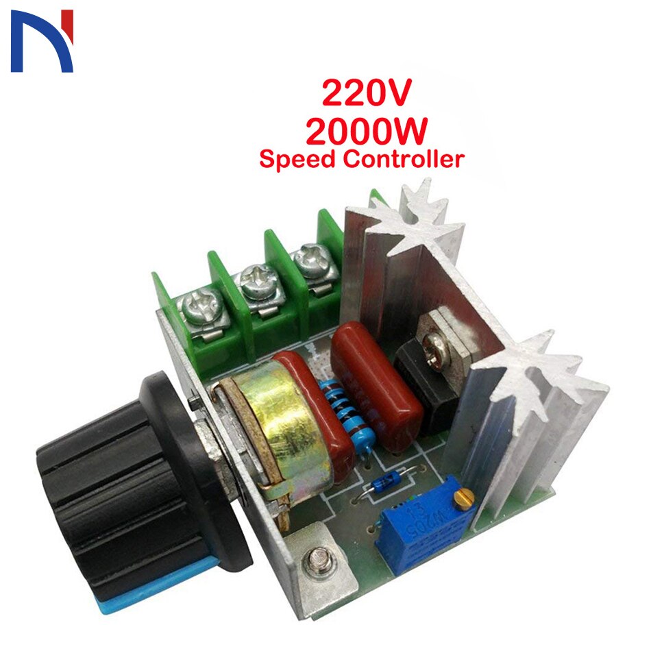 Speed Controller AC 50-220 V 25A 2000 W Motor Controller SCR High-power Elektronische Voltage Regulator Module motor LED Dimmers