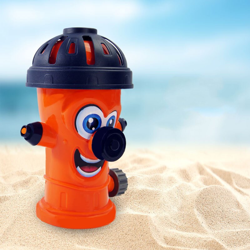 Summer Cool Fun Bath Toys Ball Water Squirting Sprinkler Baby Bath Shower Kids Toys Garden Lawn Water Park: orange fire hydrant