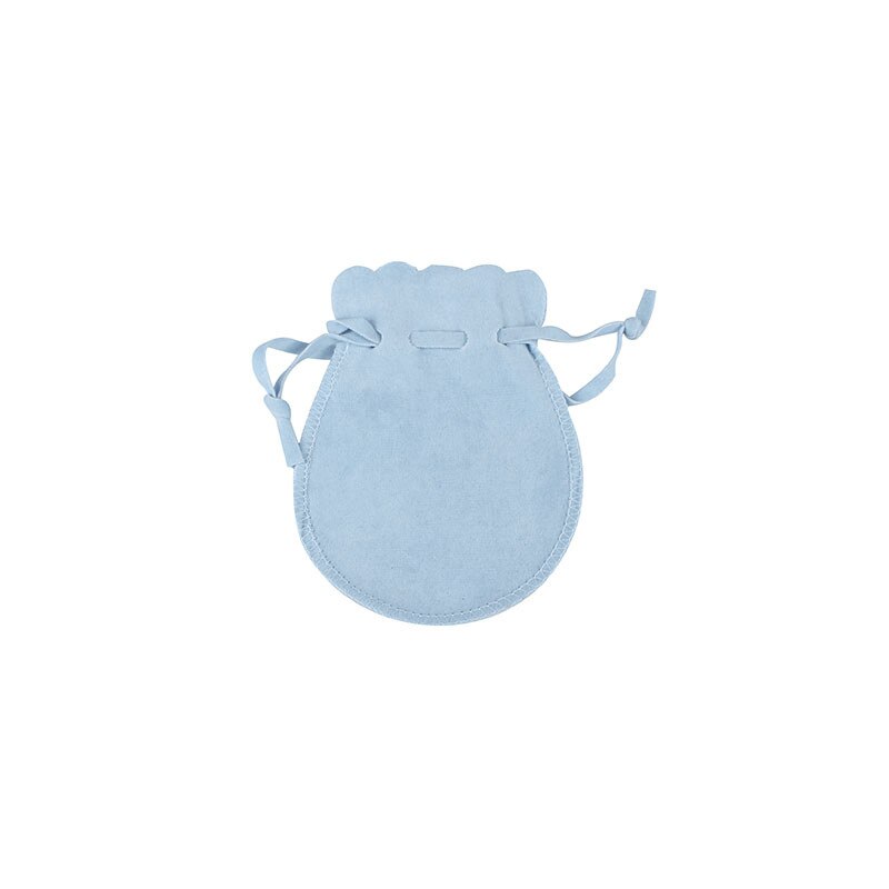 Bolsita de terciopelo dibujable, bolsita de calabaza, lote de 50 unidades, 9x12cm: 9x12cm Light Blue