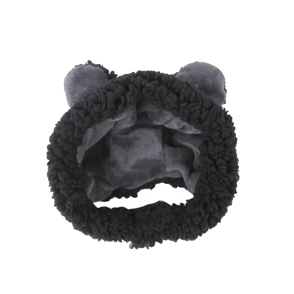 Casquette de chat drôle, couvre-tête en peluche, mignon chat chien tissé, coiffure chaude, chapeau pour animaux de compagnie, chaton, chiot, accessoires de Costume de Cosplay