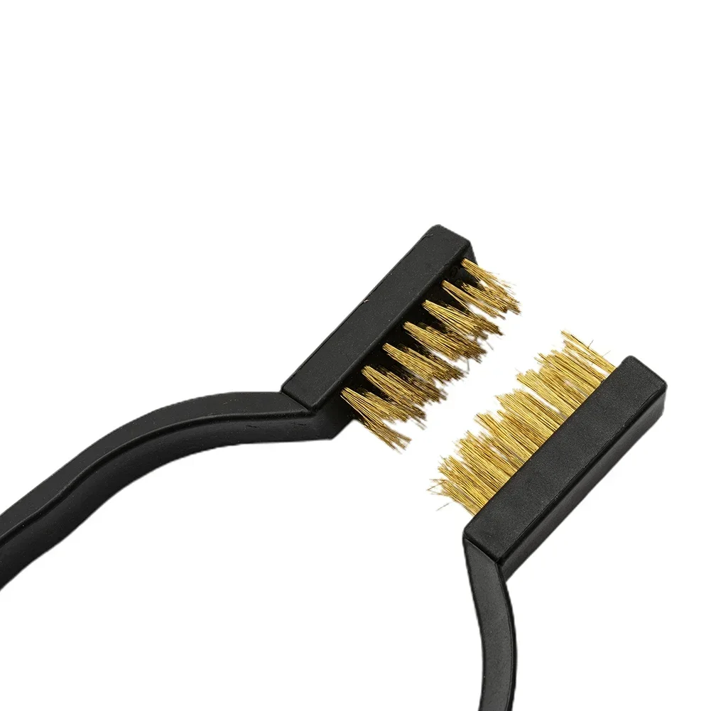 6 stks/set Reinigingsborstel Industriële Tandenborstel Mini Koperen Staaldraadborstel Roestvrij Staaldraadborstel Vuil Hard Reinigingsgereedschap