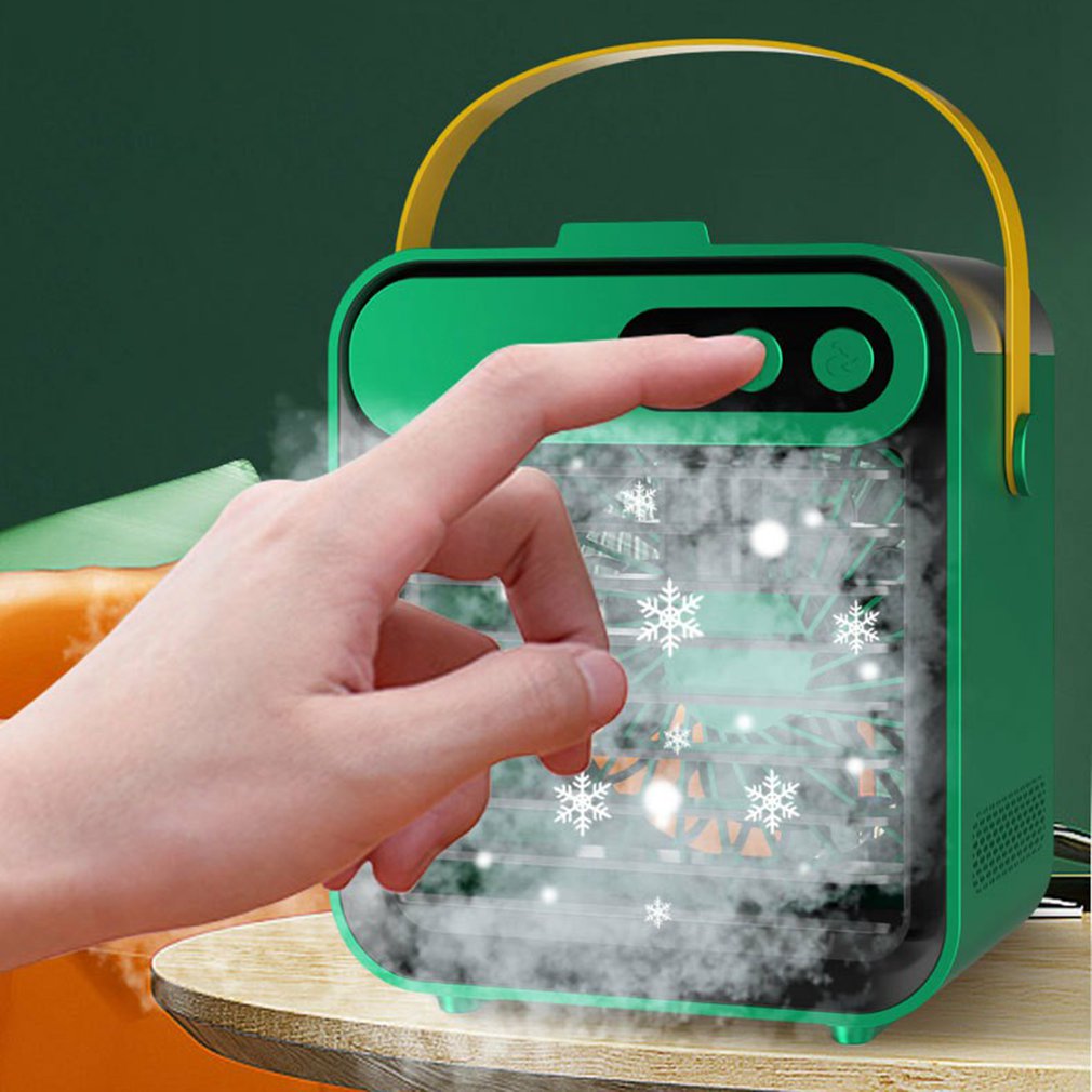 Enfriador de aire portátil silencioso, Mini aire acondicionado de escritorio, Enfriador de aire de hielo para el hogar, oficina, habitación