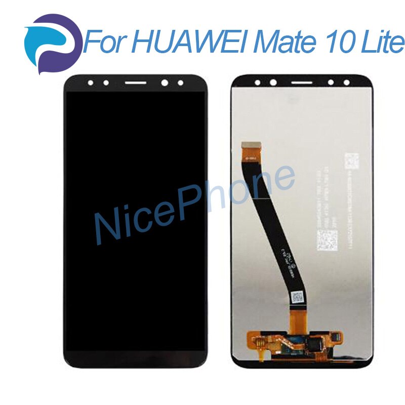 Mate 10 Lite LCD Touch Screen with Frame matte 10 Lite Display LCD RNE-L21/L22/L01/L02/L11/L23/L03/AL00 Mate 10 Lite LCD screen: Black (LCD only)