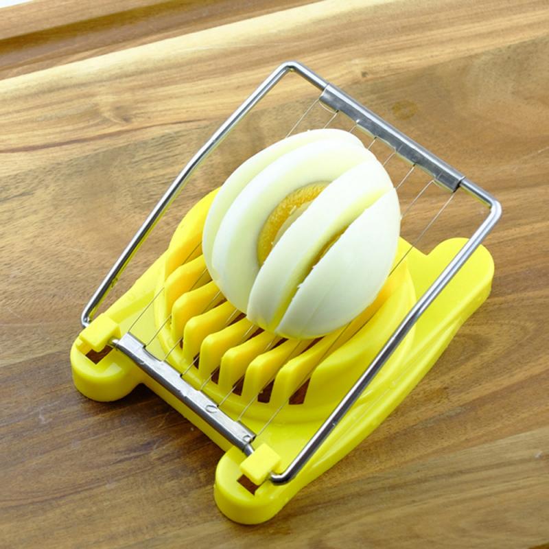 Huishoudelijke Keuken Egg Cutter Rvs Gekookt Ei Slicer Multifunctionele Ei Splitter Keuken Creatieve Accessoires Gadget