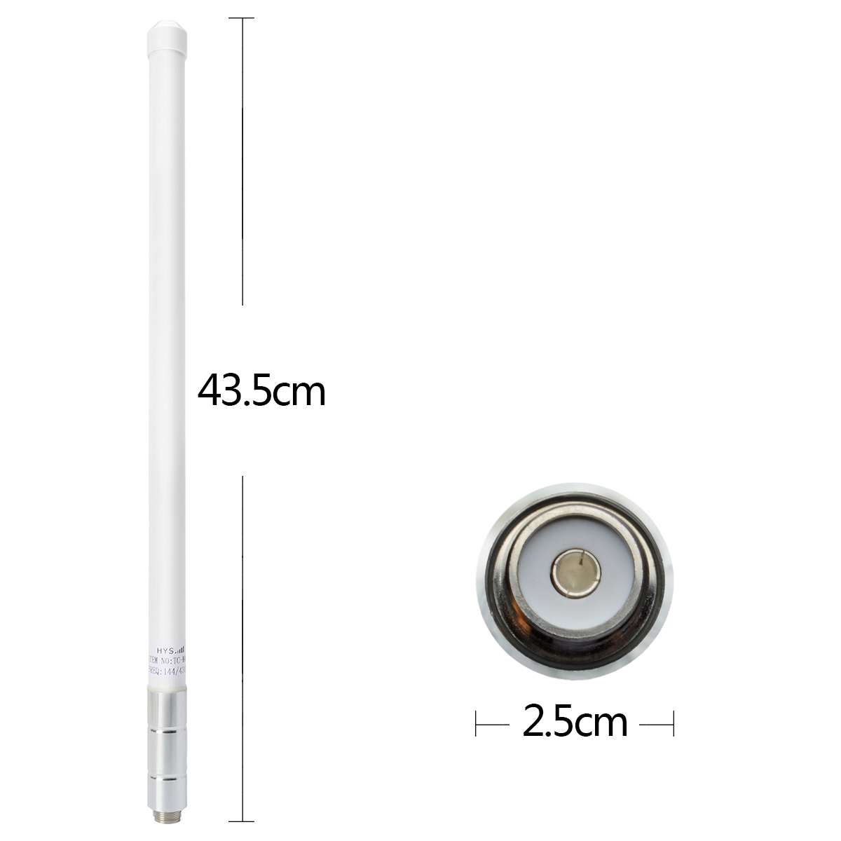 Dual Band VHF UHF Fiberglass Antenna 144/430MHz SO239 Mobile Radio Base Antenna for Ham Radio Device Repeater Mobile Transceiver: black