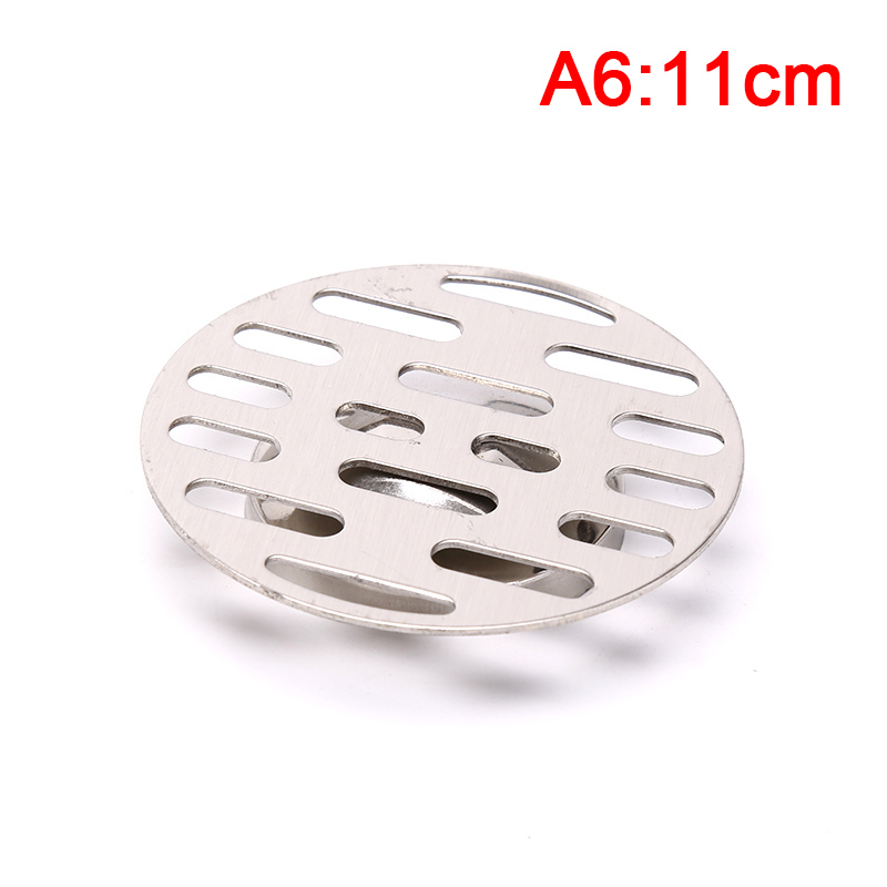 Roestvrij Staal Afvoerputje Cover Overloop Ronde Anti-Verstopping Douche Drain Haar Catcher Voor Badkamer Wassen Machine Wc Riool: A6