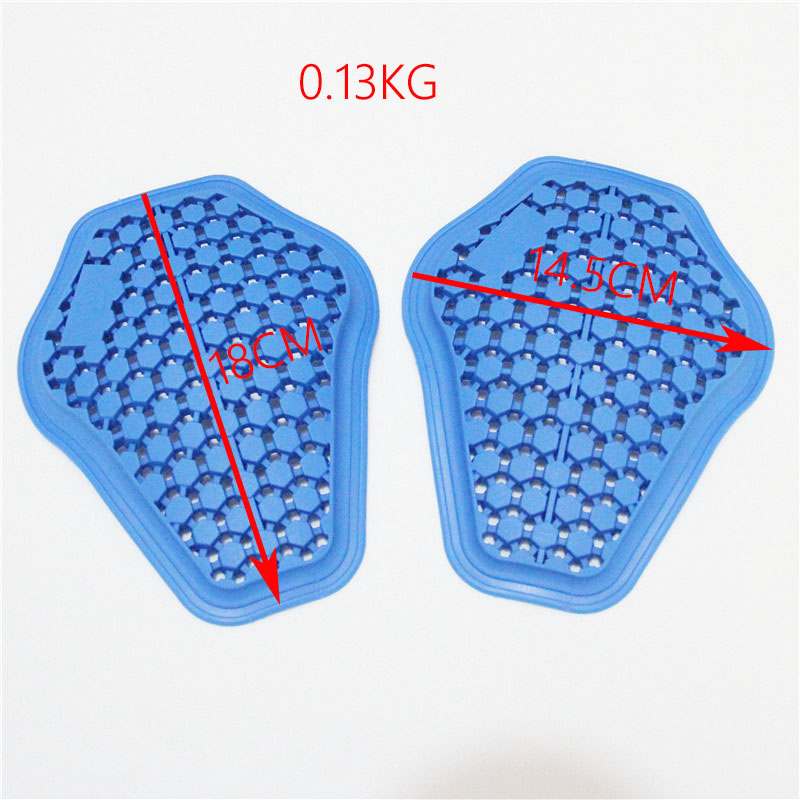 Protezione per l'equitazione Equipaggiamento CE Inserto Armatura Ginocchio Protezione per l'anca Pantaloni da moto Gel di silice di ricambio (2 ginocchiere + 2 protezioni per l'anca)