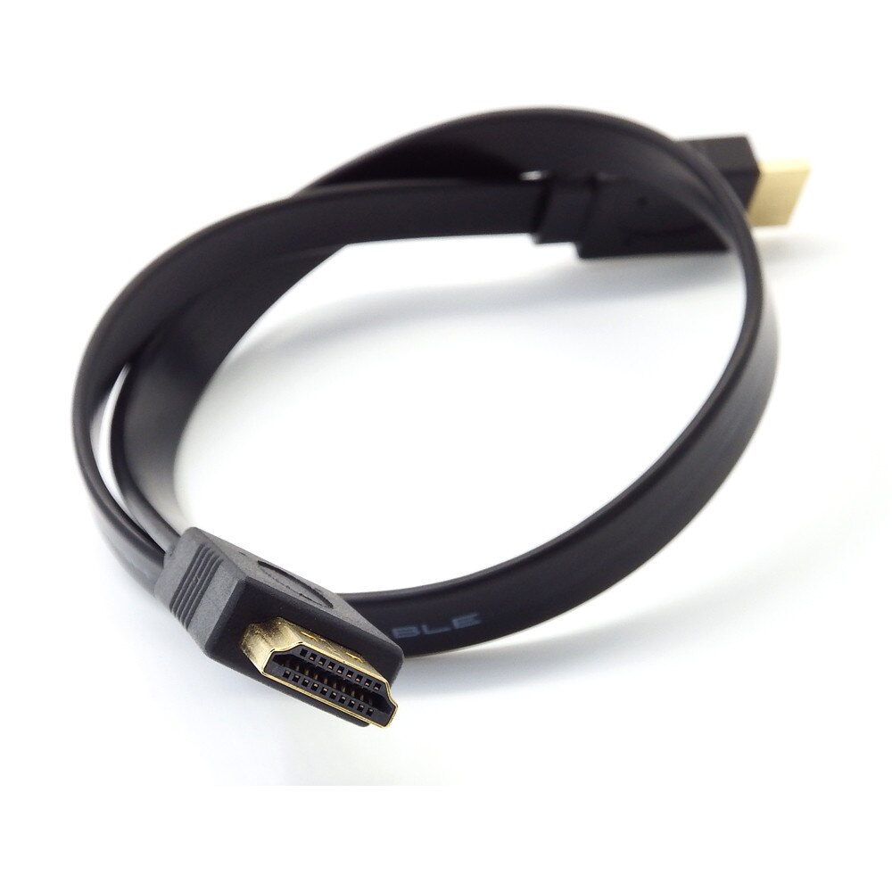 HDMI-compatible Cable Full HD Short HDMI Male to Male Plug Flat Cable Cord for Audio Video HDTV TV PS3 0.3M 0.5M 1M