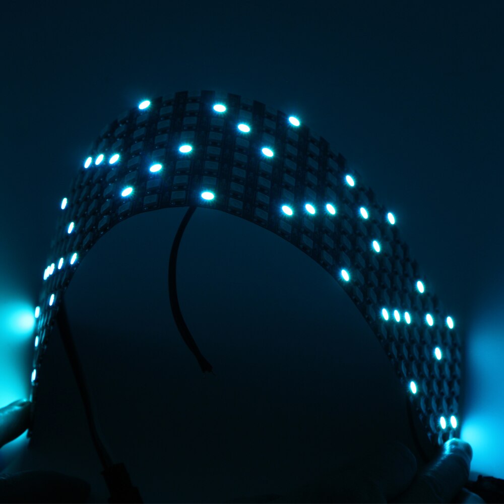 WS2812B WS2812 RGB LED Digital Flexible Individually Addressable Panel Light 8x8 16x16 8x32 Pixel Matrix Screen DC5V module lamp