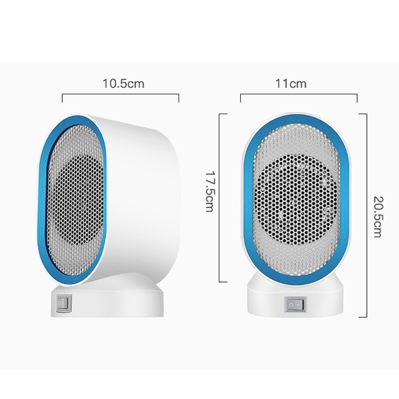 Portable Heater Household 110V-220V Foot Warmer 600w Electric Fan Heater for Bedroom/Office Space Heater US/EU Type