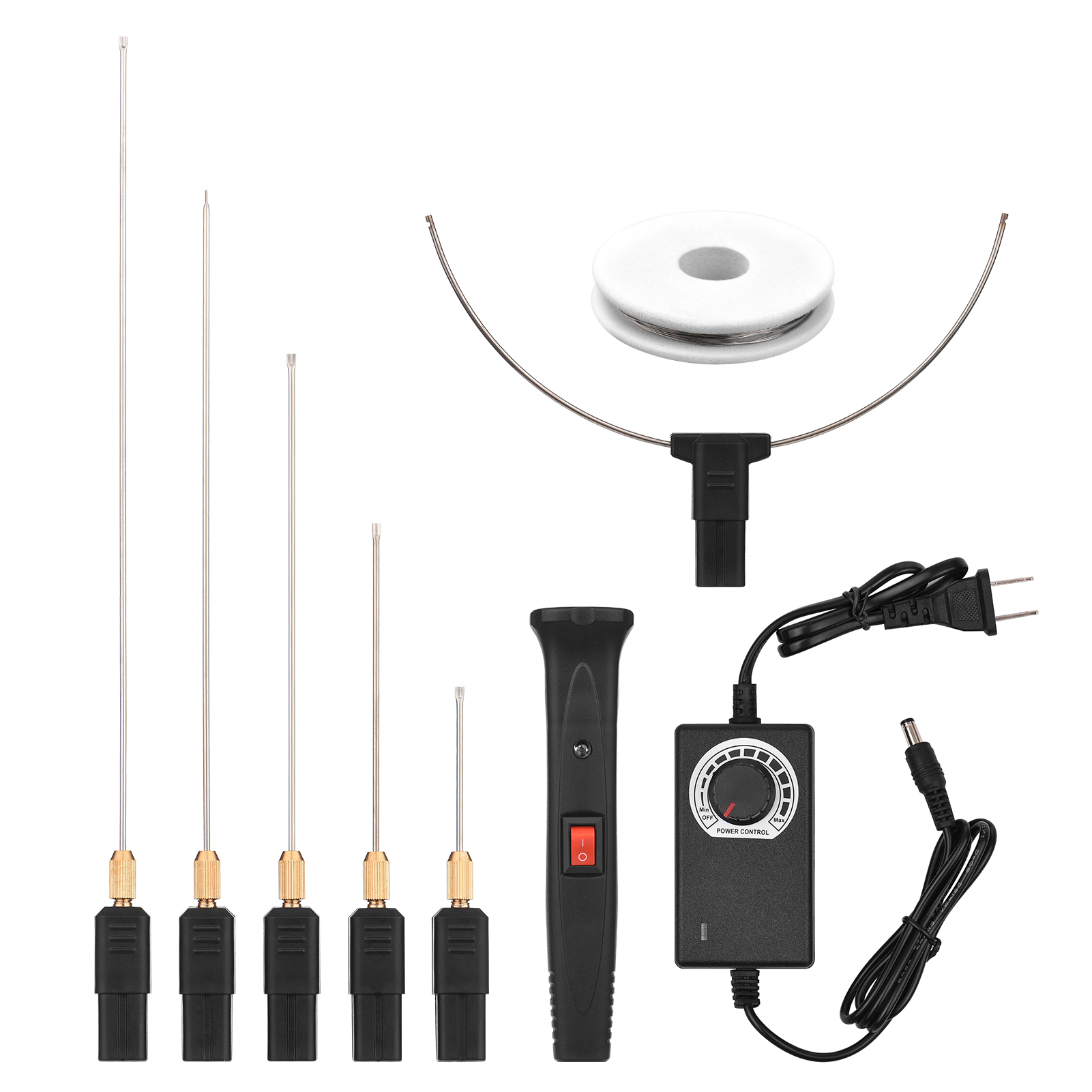 24W Elektrische Schuim Snijder Kit 0-300 ℃ Verstelbare Temperatuur Schuim Snijden Pen Wire Cutter Piepschuim Snijden tool Graveur: US Adjustable Temp