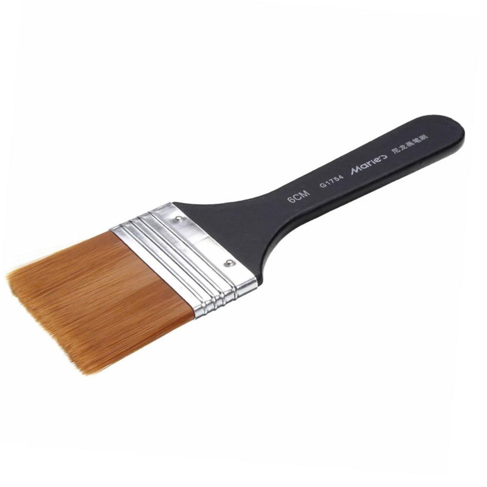 Pincel de nailon para artista, pincel plano para pintar al óleo, acuarela, pintura, 7 modelos, 1 unidad: width 6cm