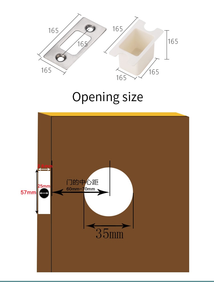 JZPENG C-level atresia, Mortice, channel, invisible locks, tube wells atresia, Deadbolt, backdrop invisible door locks