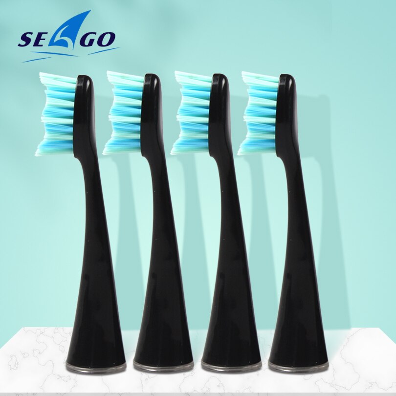 4pcs/lot SEAGO Replacement Brush Head for SG986/SG987/S1/S6/S8/S9 Soft Bristles Electric Toothbrush Heads Original Teeth Whiten
