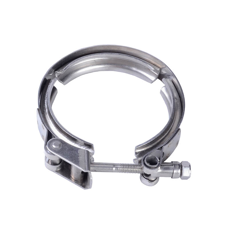 SPEEDWOW Universal Stainless Steel Exhaust V-Band Clamp Exhaust System Turbo Downpipe Quick Release V-Band Clamp 3.5Inch