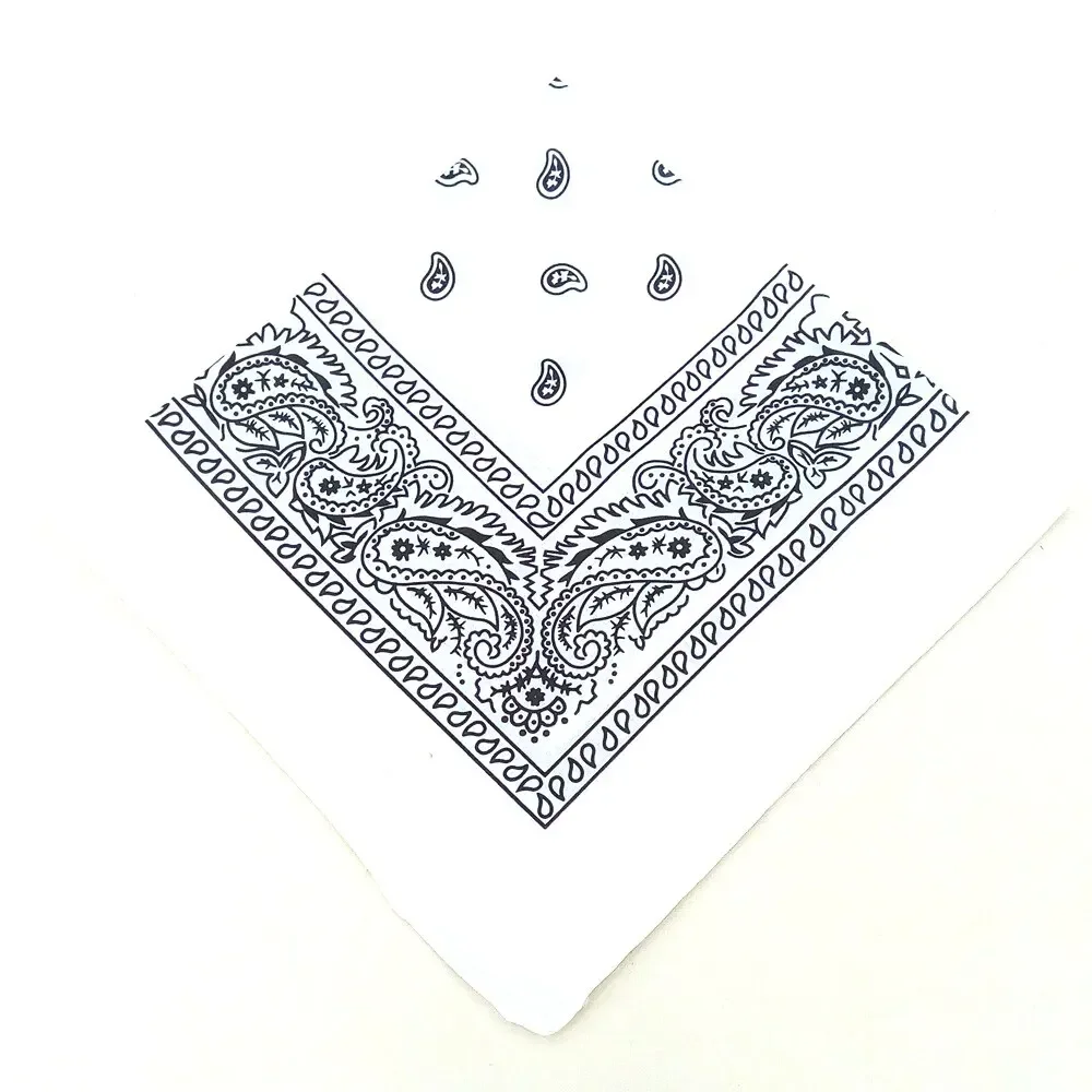 Bohemien drucken Bandana Paisley aufbringen Stirnbänder Hiphop Kopftuch draussen unisex Stirnband Handgelenkbandagen Gesichtsmaske Taschentuch: Blau