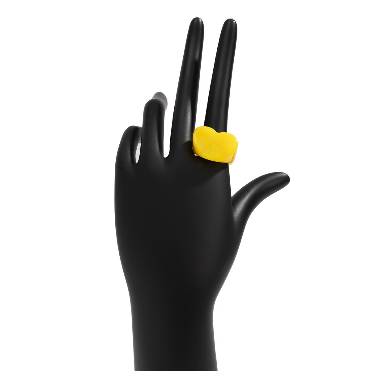 Acryl Hars Ringen Set Voor Vrouwen Meisjes Onregelmatige Marmer Patroon Kleurrijke Transparante Ring Ringen Sieraden: yellow