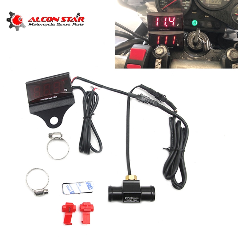 Alconstar-termómetro KOSO para motocicleta, instrumento Digital, higrómetro de humedad, medidor de temperatura, Sensor, termostato de pirómetro