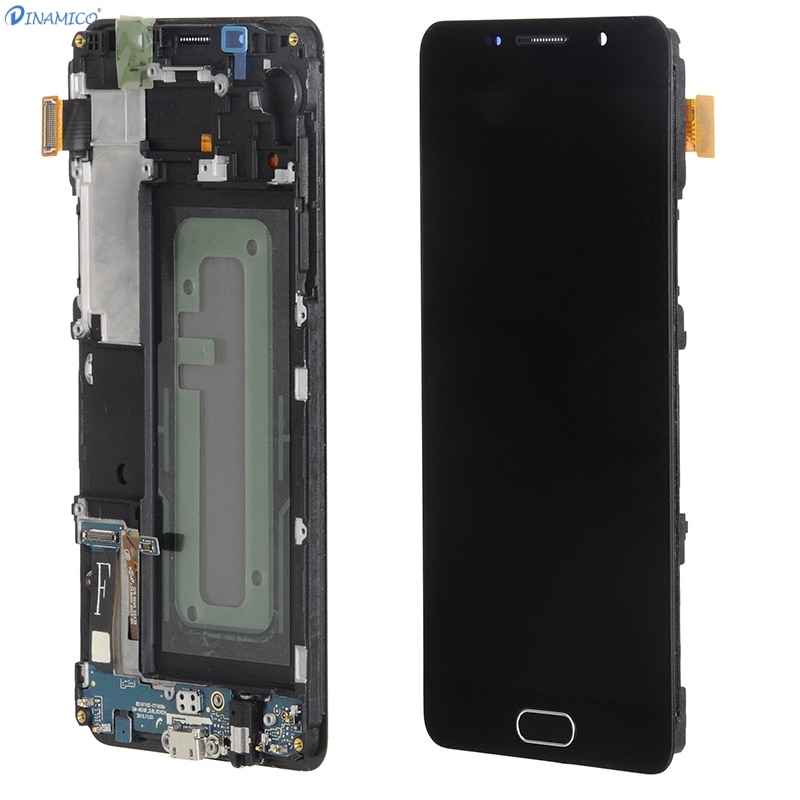 Dinamico A5 2016 wyświetlacz robić Samsung galaktyka A510 Lcd ekran dotykowy wymiana Digitizer zgromadzenie A510M A510F wyświetlacz z ramką