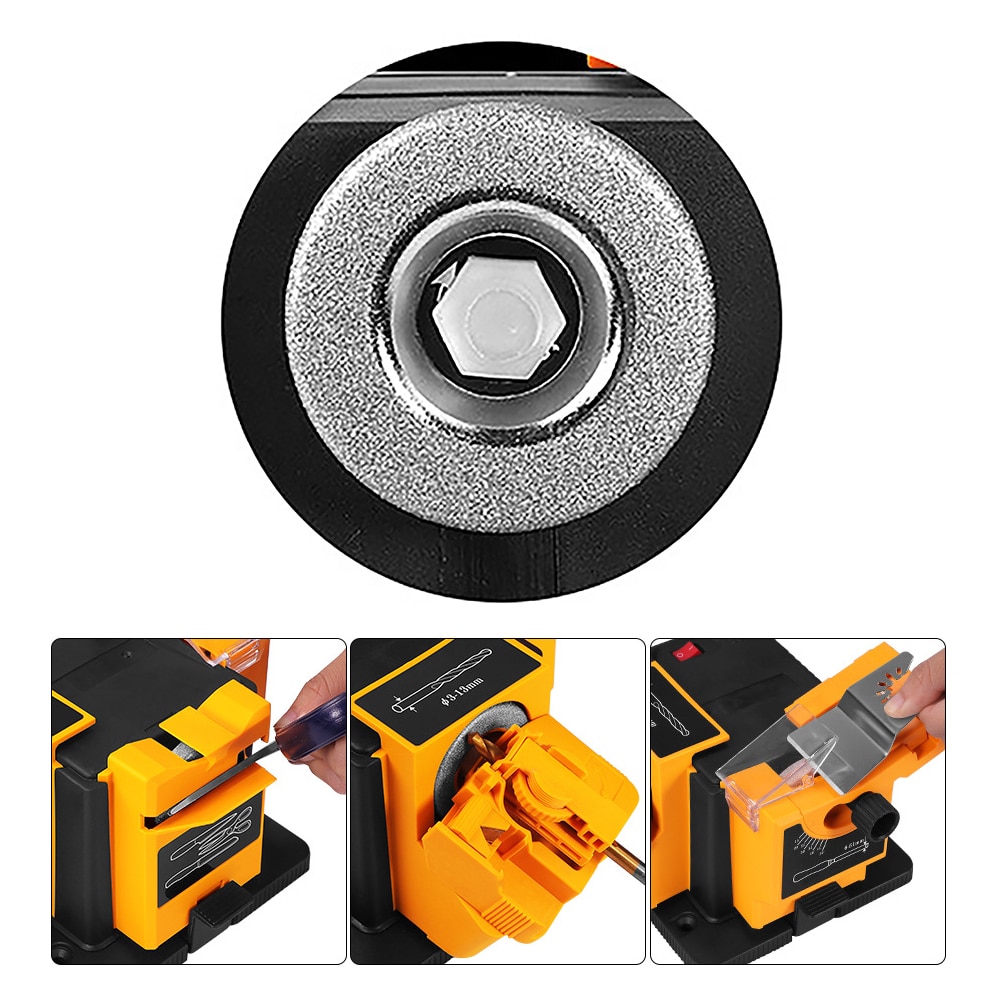 Multifunction Knife Sharpener Emery Material Electric Sturdy Drill Sharpening Machine For Kitchen Grinding Wheel Tools