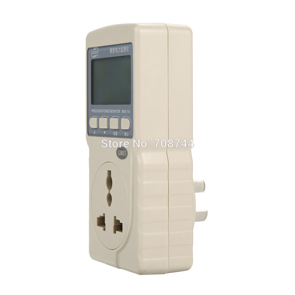 Intelligent Power Energy Meter Monitor Power Factor Measure ConsumptIon AC Active CO2 Emissions Used in Home GM87