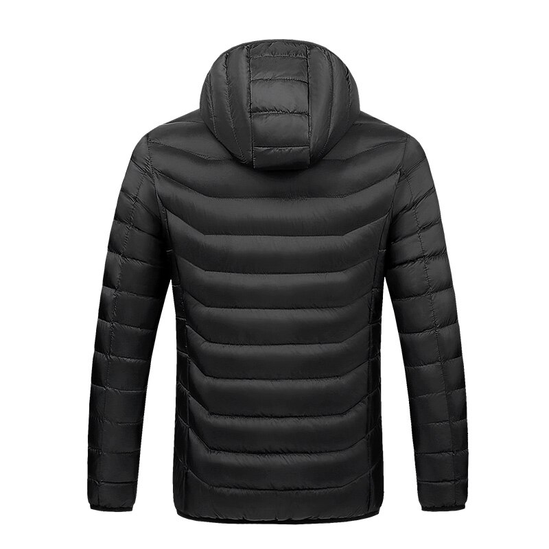 Chaquetas térmicas impermeables para exteriores, cortavientos de algodón con calefacción USB, para senderismo y Camping