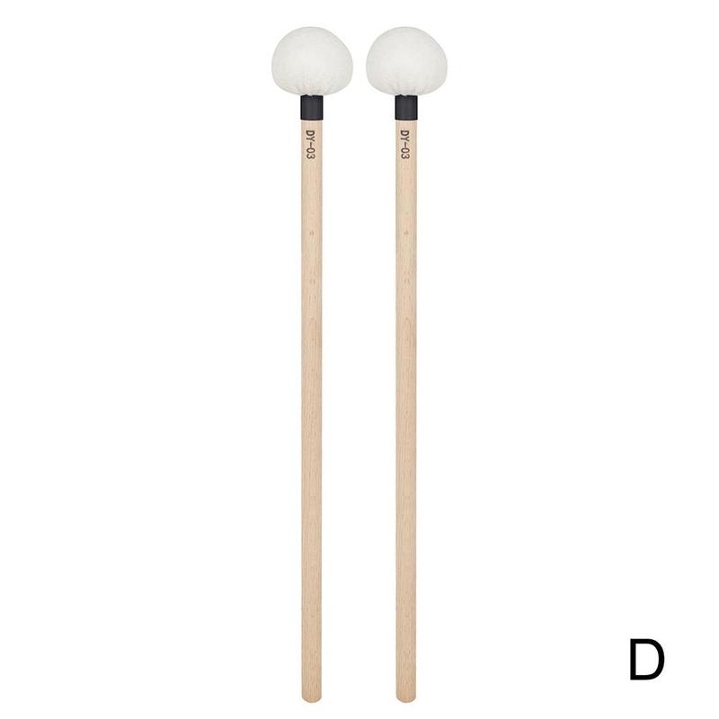 1 para symfonia Timpani młotki perkusja bęben kije uchwyt miękki klon poczuł z instrument drewno I4x4: Balck