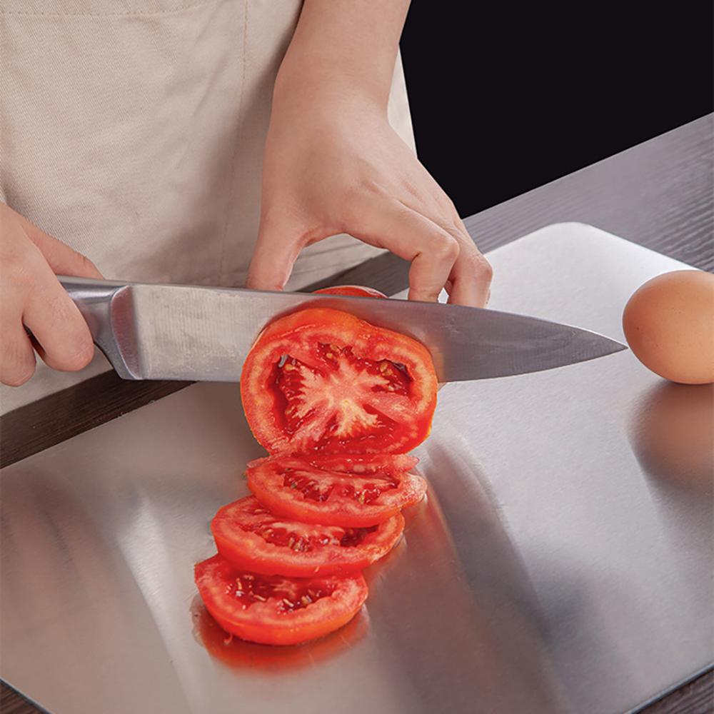 304 Stainless Steel Kitchen cutting board Sterile mildew proof chopping board Fruit cutting board Rectangular chopping board