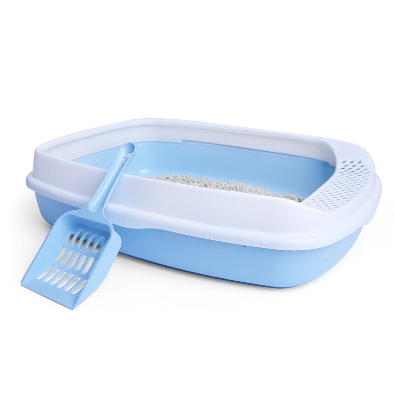 Puppy kat binnenhuis plastic zandbak met schepje kattenbak kattenbak hond lade huisdier hondentoilet bedpan katten toilettraining kit