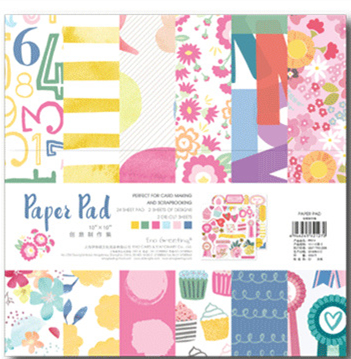 25.5*25.5cm Scrapbooking paper pack of 24 sheets handmade craft paper craft Background pad PP014