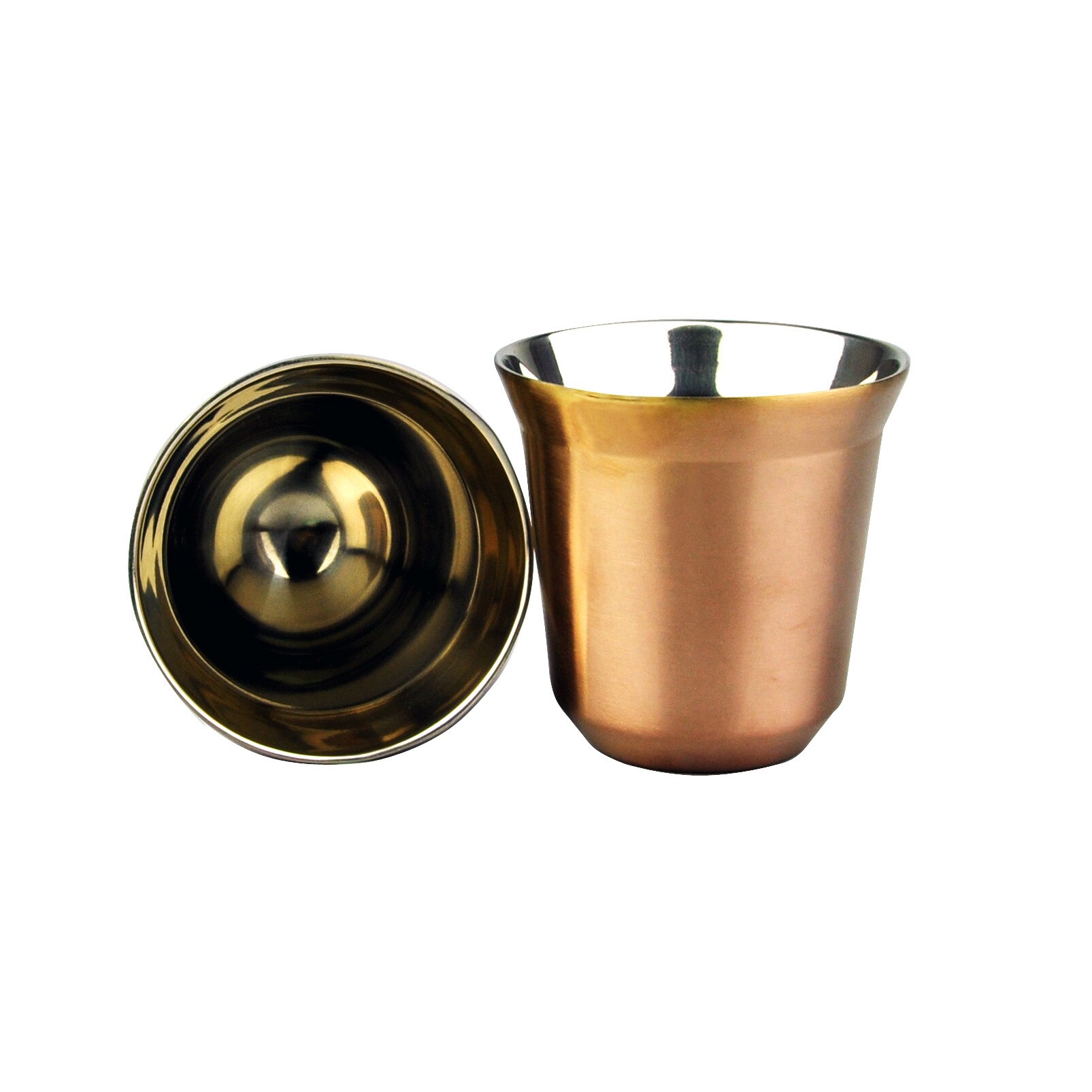 80ml Double Wall Stainless Steel Espresso Cup Insulation Nespresso Pixie Coffee Cup Capsule Shape Cute Thermo Cup Coffee Mugs