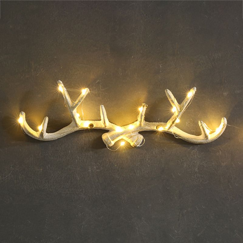 Gietijzeren Vintage Herten Gewei Muur Gemonteerde Kapstokken Home Decoratieve Haak Rack E5BB