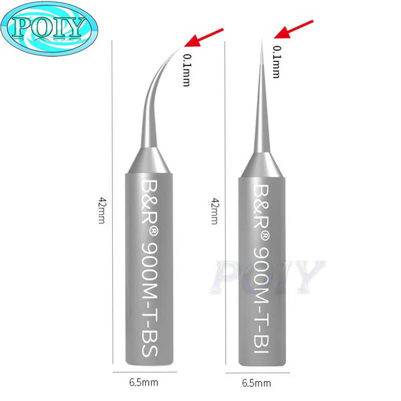 0.1mm Ultra Thin Soldering Iron Tips 900M-T-BI/BS Solder Joint Long Life High-speed Heat Transfer Solder Iron Sting