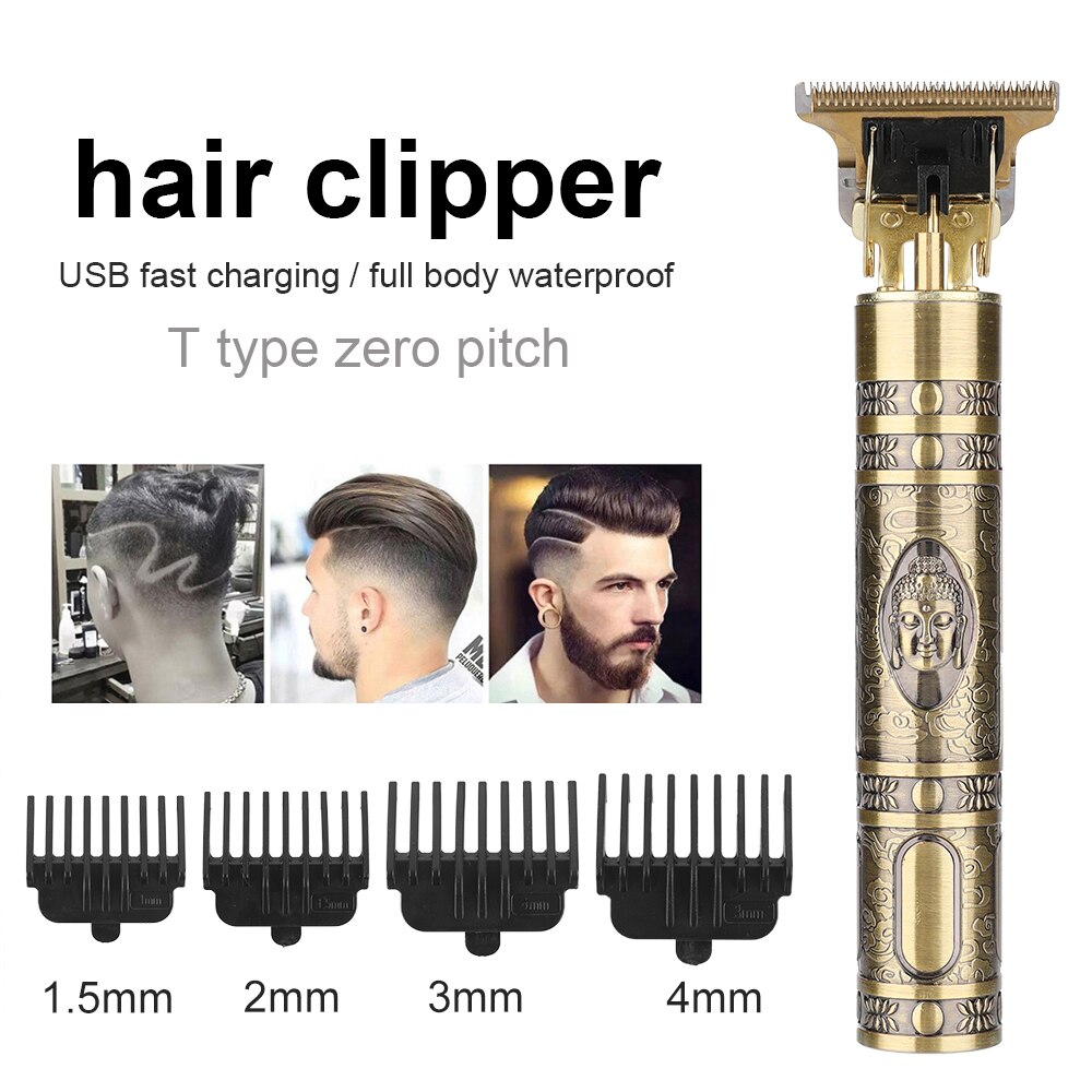 Haar Trimmer einstellen Männer Rasierer 0MM T Haar Haarschneidemaschine Elektrische Rasiermesser Rasieren Barbier Haar Schneiden Maschine Bart Cutter