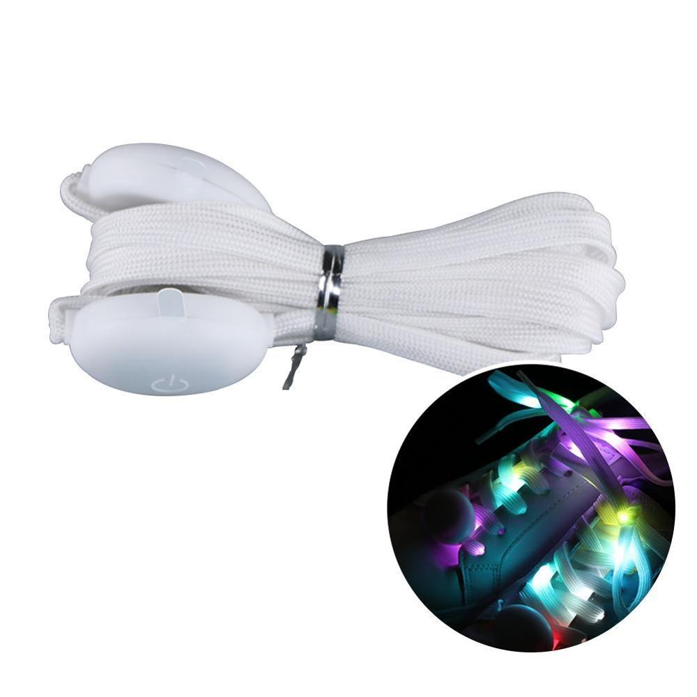 1 paar 120CM LED Schoenveters Cool Lichtgevende Knipperende Veters Disco Party Light Up Glow Nylon Band