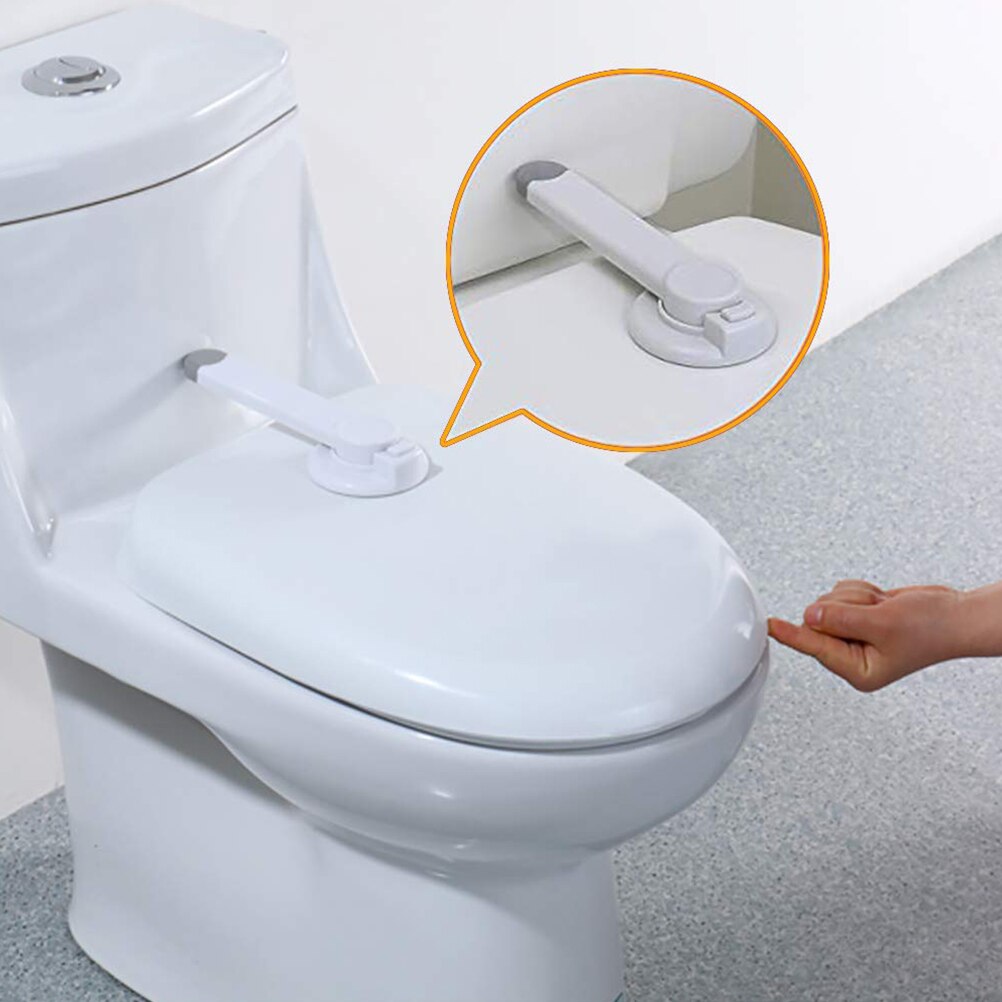 1pc Safety Toilet Lock Easy Installation Toilet Seat Lock Adhesive Baby Proof Toilet Lid Lock Child Proof Baby Safety Lock Kids