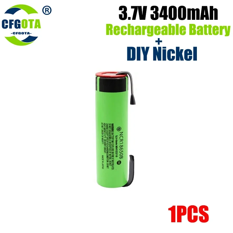 Original 18650 NCR18650B 3.7V 3400mah 18650 Lithium Battery For Welding Nickel Batteries: PURPLE