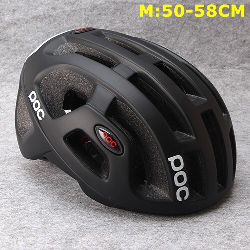 Ultralight Cycling Helmet Unisex Integrally-molded EPS Road Helmet MTB Mountain Bicycle Helmet Safety Cycle Bike Comfort Raceday: black M