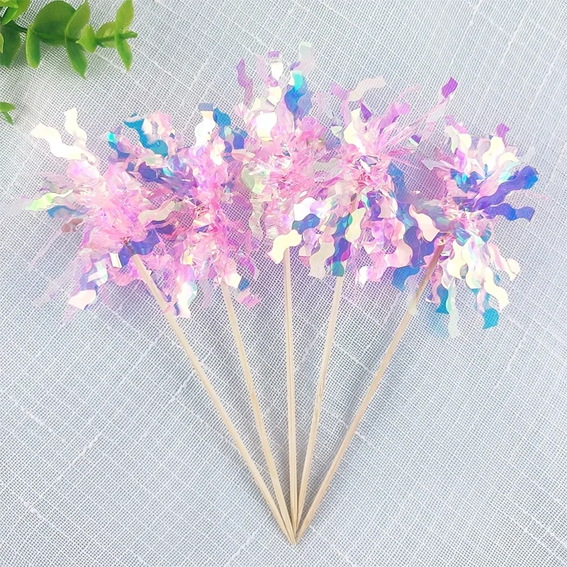 5-50 stk. glitter dusker kaketopper snøfnugg ballform cupcake toppers til jul bursdagsfest babyshower kakedekor: Xl / Mørk kaki