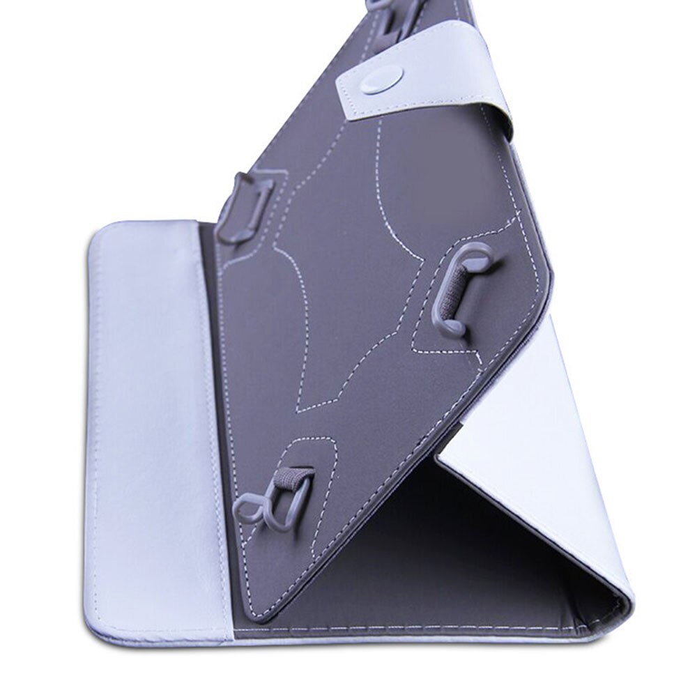 PU leather bracket set 7 inch universal tablet case white black