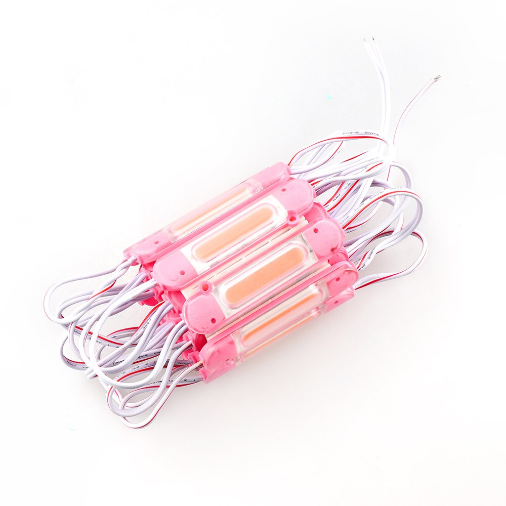 20pcs DC12V COB LED Modules 5050 RGB Advertising Modules Luminous Characters, Backlight Modules IP65 Waterproof: Pink