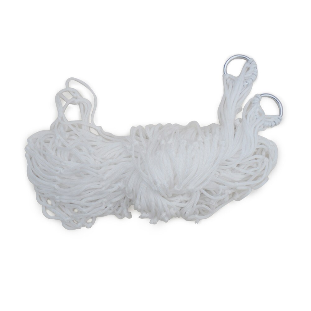 Mesh Sleeping Beds Chairs Outdoor Garden Nylon Swing Beaches Hanging Net Hammock for Household Garden Decorations: White